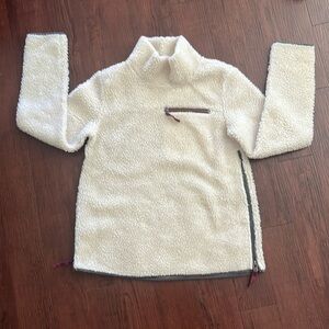 LL Bean Signature Funnel Neck Sherpa Fleece Pullover in Size XS
